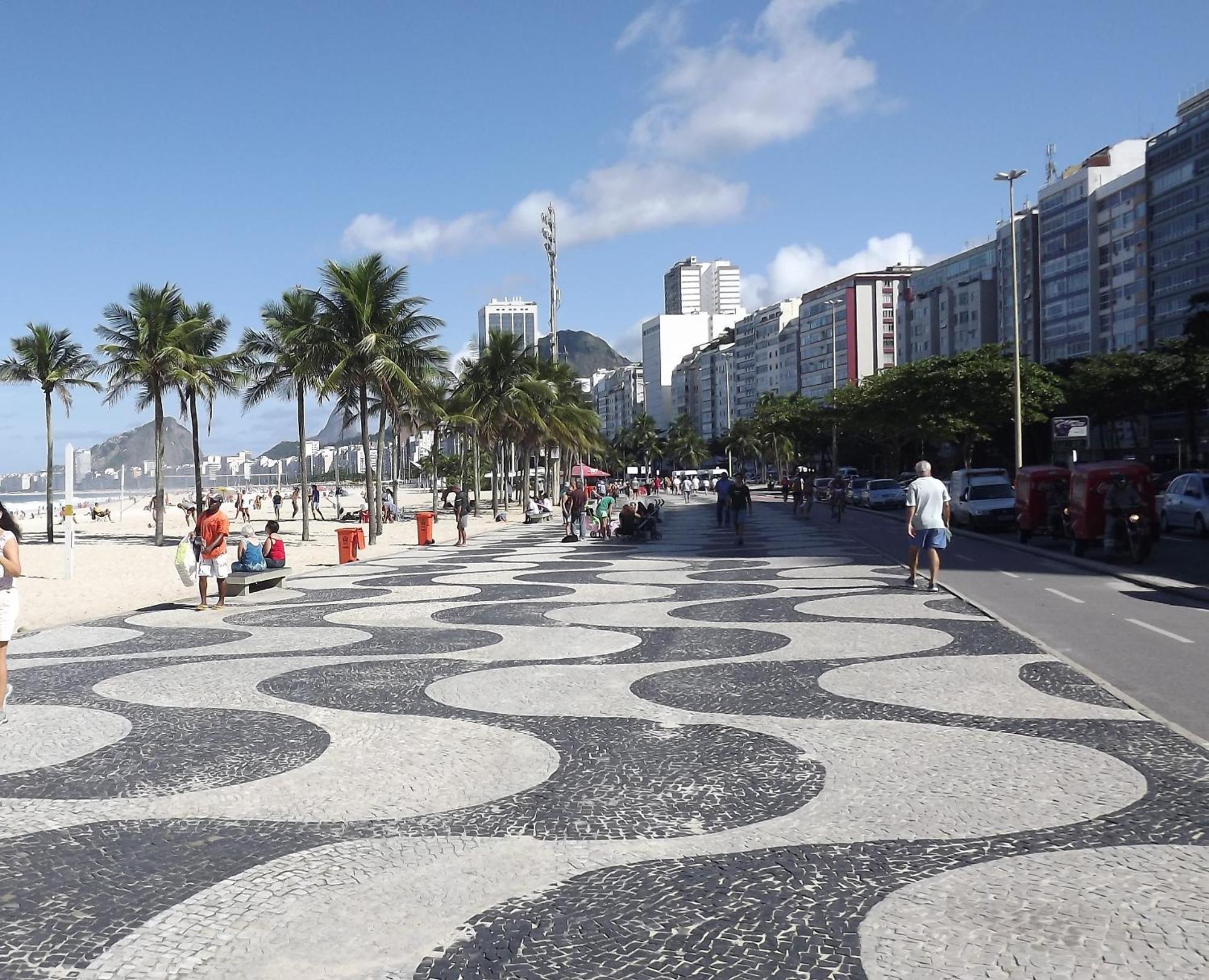 Vista Lateral Mar Copacabana Rio de Janeiro Extérieur photo